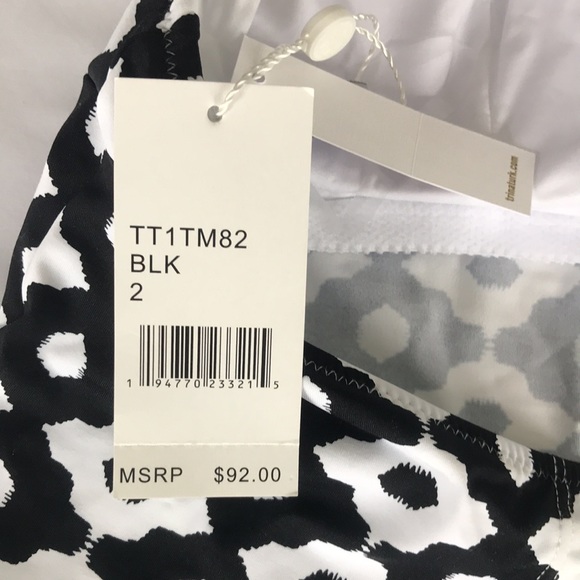 Trina Turk ONYX IKAT SCARF TANKINI Top - Picture 13 of 16